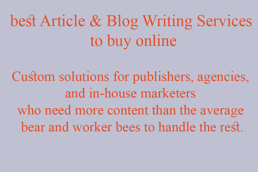 best Article & Blog Writing Services