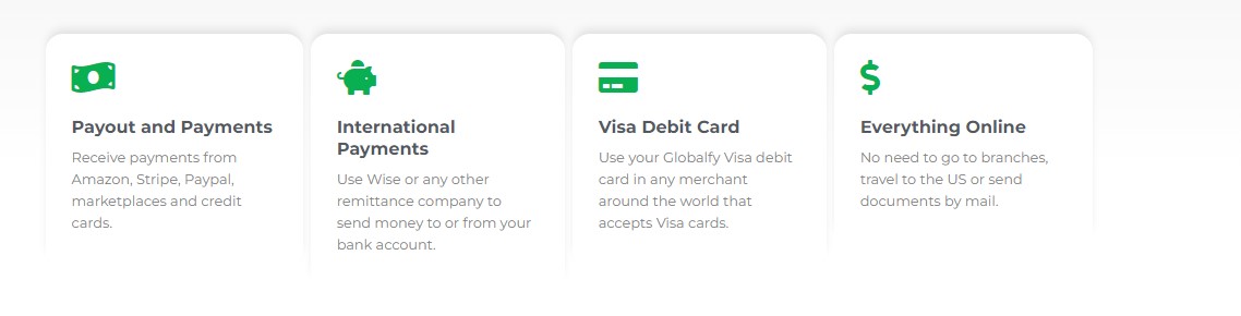 business bank account from any country