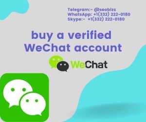 buy a verified WeChat account