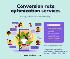 Conversion rate optimization services